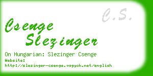 csenge slezinger business card